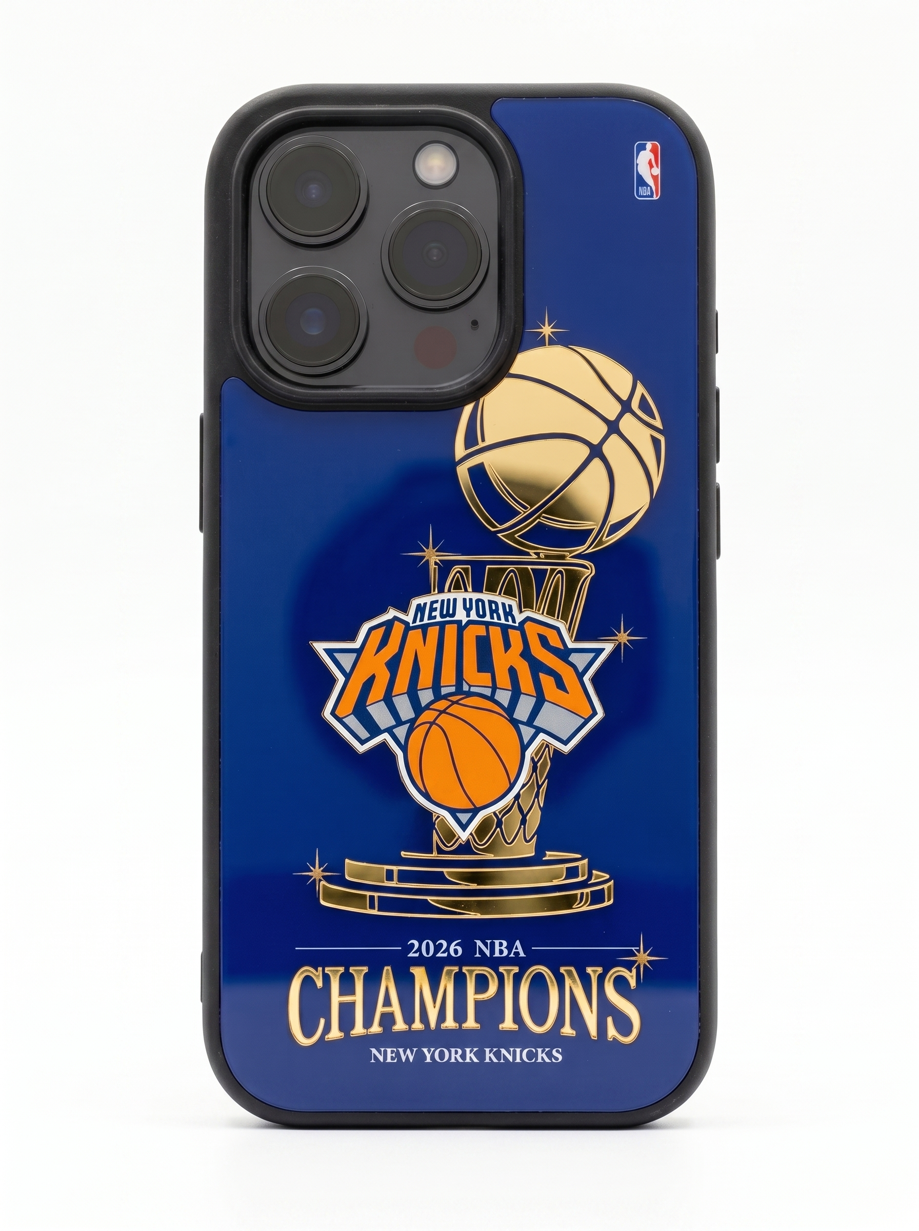 New York Knicks | Gold Acrylic Case – NBA Championship Case (Ships June 29)